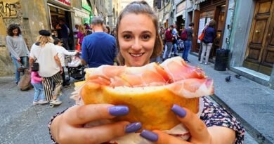 Street Food in Italy – FLORENCE'S #1 PANINI at All'antico Vinaio + ITALIAN STREET FOOD in Tuscany!