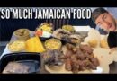 Giant Jamaican Cheat Meal | Jerk Chicken, Ox Tails, Salt Fish | Mukbang & Eating Show