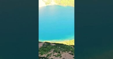 I froze on this clifftop and couldn’t move #backpacking #fear #glaciernationalpark