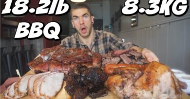 WORLDS BIGGEST BBQ CHALLENGE | CRAZY TEXAS BBQ Menu Challenge | Man Vs Food | Beach Hill Smoke House