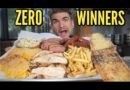 CALIFORNIA BBQ PLATTER CHALLENGE | Undefeated Food Challenge | Steak, Chicken, Sausage