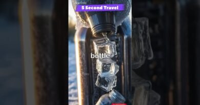 5 Second Travel Hack: Instant Ice-Cold Water! #challenge #travel