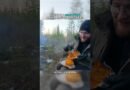 Cooking a MASSIVE 500g steak at a bushcraft campfire