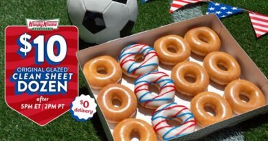 Krispy Kreme Introduces $10 Original Glazed Clean Sheet Dozen Featuring ‘Red, White and Goooaaal’ Doughnut for America’s Match Wednesday