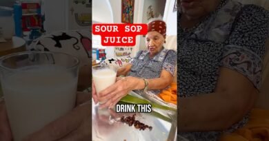 Grandma has been on her health journey for a long time and today she made her Soursop Juice for me